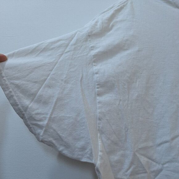 Planet Fitness T Shirt Employee Uniform White Spell Out Mens 3X - Picture 3 of 8